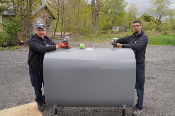 oil tank installation by R.F. Ohl